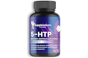 SUPPLENATURA. RHEINLAND EINFÜHRUNGSANGEBOT | 5 HTP (Serotonin) 180 Kapseln á 500mg | 100% PFLANZLICHES Griffonia | 6 Monatsvorrat | Laborgeprüft & in DE Produziert | 5HTP von SUPPLENATURA®