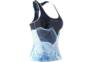 SMMASH Steampunk Sport Top Tank para Mujer, Camiseta de Tirantes Deportivas, Camiseta sin Manga para Fitness, Yoga, Formación, Material Transpirable y Antibacteriano