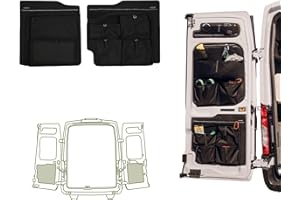 VanEssential Rear Door LOWER Storage Panels (Pair) Designed for Ford Transit High/Mid Roof (Van Years 2015 to Current Model)