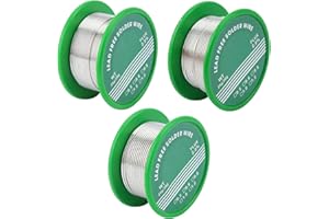 Towviy 3 Rolle Lötzinn 0,6mm/0,8 mm/1,0mm Lötdraht Elektronik, Lötzinn Draht mit Kolophonium kern Bleifrei Kolophonium kern zum Elektrolöten Reparaturen Heimwerken