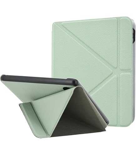 Kobo Libra H20 Ereader Kobo Sage SleepCover Case | Light Green | Sleep/Wake Technology | Built-in 2-Way Stand | Vegan Leather | Compatible With 8" Kobo Sage EReader Kobo Sage Hoes Sleepcover