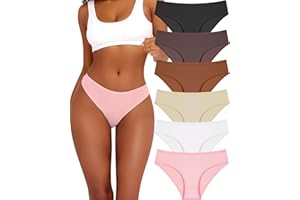 BeReady 6-pak majtek damskich, bawełnianych, rozciągliwych, bawełnianych, hipsterskich, wygodna bielizna, bawełniana bielizna, oddychające slipy damskie, wielopak, S-XL