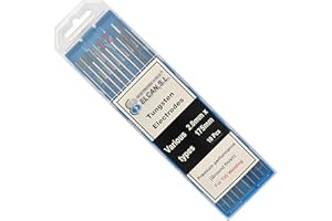 ELECTROMECANICA CANTABRIA ELCAN ELCAN Professional saldatura TIG tungsteno vari colori, elettrodi di saldatura per torcia TIG 1.0 1.6 2.0 2.4 3.2 mm, 10 unità - Dimensioni: 2.0 x 175 mm