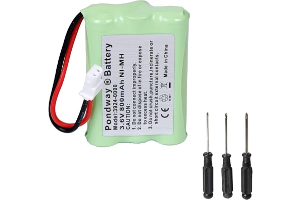 900mAh 3.6V Babyphone NiMH Batterie Compatible avec Vtech BM5463 VM312 VM3251 VM3252 VM3261 Compatible avec Fisher Price J2457 J2458 M6163 TEL10160 Compatible avec Motorola MBP33S MBP36 MBP481 MBP482
