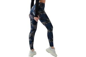 LUXLEG High Waist Womens Leggings - Active Workout Leggings - Tummy Control Soft Ankle Length Leggings for Women Black Camouflage