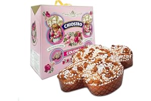 Chiostro di Saronno, Colomba Classica 1 kg, Colomba Pasquale con Canditi, Glassa di Zucchero e Mandorle, Astuccio Vintage