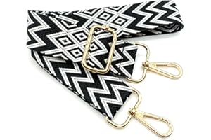 KERIOCUSI Correa de Hombro Ajustable para Mujer, Correa de Reemplazo Bolso Colorida para Mujer con Hebilla de Oro Correa Ancha para Bolso para Piel, Camara, Monedero, Guitarra, Cruzados Accesorios, 09