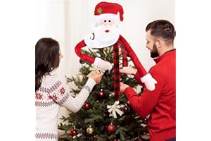 Christbaumspitze Weihnachtsmann, Saijer Groß Weihnachtsbaumspitze Weihnachtsmann Weihnachtsstern Baumspitze Weihnachten Weihnachtsbaum Spitzen Tannenbaum Spitze Christbaum Spitze Christmas Tree Topper