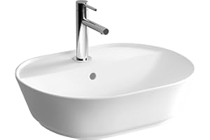 VitrA Geo 7428B003-0001 Oval Çanak Lavabo, 55 cm, Beyaz