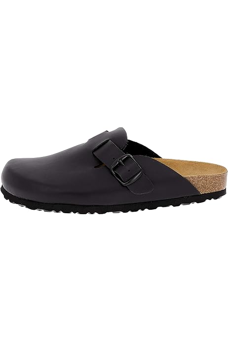 IIITHREE Sabots En Daim Pour Femme Avec Semelle Intérieure En Liège Souple Et Boucle Réglable