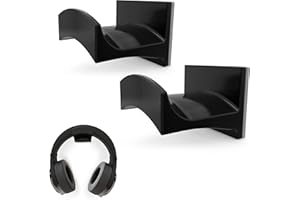 Brainwavz Cradle Headphone Hanger, Universal Stand Suitable for Sennheiser, Sony, Bose, Beats, AKG, Audio-Technica, Gaming Controller, Cables, Gamepad & Other Gaming Accessories (Large 2 Pack)