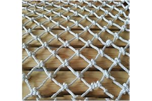 Anti-Drop-Netz für Kinder, Sicherheitsnetz, Schutznetz, geflochtenes Seil, Bar-Restaurantdecke, Hanfseil, dekoratives Netz, Kletternetz, Fotowand, handgefertigtes Hanfseil-Schwingnet(Size:1*2m(3*7ft))