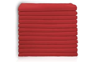 Sweet Needle Juego de Servilletas de Tela Rojo Alta absorbencia para derrames, Lavables, Resistentes a Las Arrugas, Reutilizables Uso para cenas diarias, Ocasiones Especiales y Eventos Paquete de 12