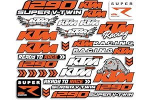 JAZWIND Pegatinas de Motocicleta, Pegatinas Reflectantes de Vinilo, Motorcycle Pegatinas Decals para KTM 390 790 890 990 1190 Adventure 1290 Super Listo para Correr (FG-KTMX15)