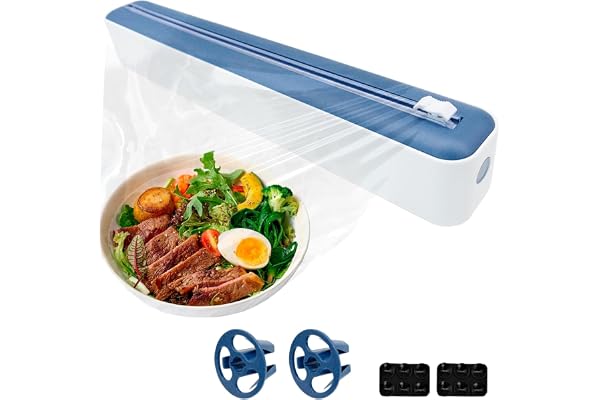 Friskhållningsfoliedispenser Suction Cup Plast Folieskärare med Magnetisk Foliedispenser Frishhållningsfolie Schneider för Kök Vardagsrum Kök Restaurant