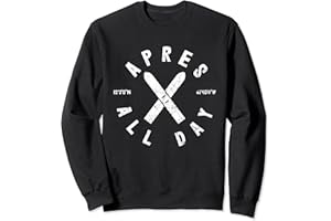 SKI SWEATERS SKIER SKIING WINTER SPORTS GIFTS Apres Ski All Day Ski Cool Skier Winter Sports Skiing Gift Sweatshirt