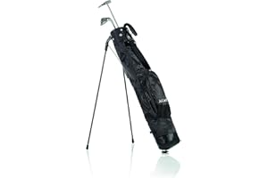 Sac de Practice Sunday 5 Pouces JuCad - Noir - Golf - Unisex - Sac de Golf de Pratique - 2 Compartiments - Nylon - 12,7 cm x 5 po - Adultes - Pour Golfers
