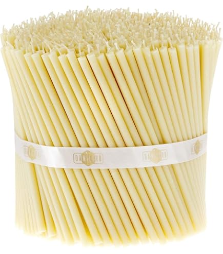 Reine Bienenwachskerzen – Tropffrei, Rauchfrei, Hohe, Dünne Spitzkerzen – Deko