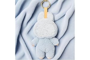 STOAT la-bu-bu Doll, la-bu-bu Keyring, la-bu-bu Plush Doll, Gifts for Boys and Girls, la-bu-bu Plush Pendant, la-bu-bu Plush Doll, Pendant Cute Toy (Blue/)