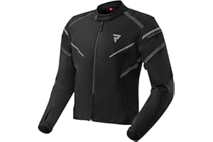 REBELHORN Spark męska kurtka motocyklowa, materiał tekstylny, 2 warstwy, zintegrowana membrana, zdejmowana kamizelka izolacyjna, ochraniacze na łokcie i ramiona, poziom 2