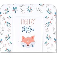 Wickelauflage Wickelkommode Auflage Baby 85 x 72 cm - Wickelmatte Wickeltischauflage Wasserfest Wickelunterlage Weich 1. Fuch