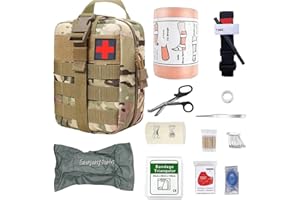 HuaMuDM Zestaw pierwszej pomocy, medyczna torba taktyczna, torba medyczna na kemping, zestaw traumatyczny, torba pierwszej pomocy, taktyczna torba survivalowa na zewnątrz, zestaw medyczny w nagłych