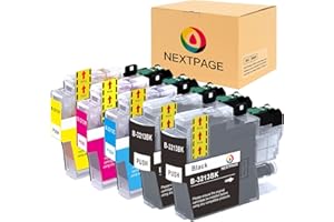 Nextpage LC3213 wkłady do drukarki, kompatybilne z Brother LC3213 LC-3213 LC3211 do Brother MFC-J491DW MFC-J497DW DCP-J572dw MFC-J890DW MFC-J895DW DCP-J772DW DCP-J774DW (2czarny, 1cyjan, 1 magenta, 1