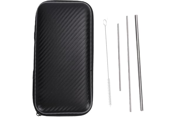 Jeffergarden Singing Straw Vocal Trainer Kit med Borste och Förvaringsväska Bärbar Design Röststrån i Metall