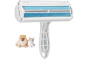 NINEVI Cepillo Quitapelos Mascotas, Quitapelos Mascotas Cepillo Quita Pelos Perro Gato Recoge Pelos Mascotas Quitar Pelos Rodillo Removedor de Pelo de Mascotas Alfombras Pet Hair Remover (azul)