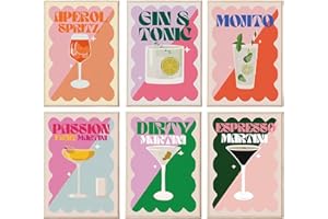 IUIIAII 6Pcs Paint by Numbers for Adults Painting Kits Adult Paint by Numbers Kits for Beginners On Clear Colored Canvas Home Decor Wall Decoration Suitable for Handicraft Enthusiasts DIY Art Craft 8x12in