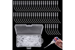 KULANNDER 300 piezas de micropuntas de pegamento, micropuntas de extensión de plástico, aplicador de precisión de extensor de pegamento, dispensador de súper pegamento con una caja