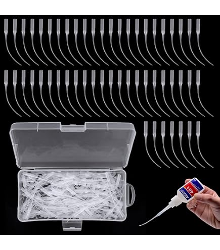 400 Stück Kleber-Micro-Tips – Feine Applikatorspitzen Für Präzises Kleben In Hobby & Labor