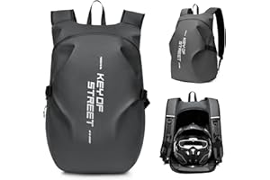 HYC00 Zaini moto per uomo Zaino per casco impermeabile, Accessori moto, Borse per laptop, Zaini da viaggio, Borse scuola per studenti