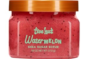 Tree Hut Watermelon Shea Sugar Scrub | Peeling-Körperpeeling entfernt abgestorbene, trockene Haut für ein weiches und hydratisiertes Gefühl | pflegende essentielle Körperpflege | 532 ml
