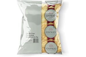 Osprio Gluten Free Panko Breadcrumbs 1kg – Light & Crispy Japanese-Style Coating for Frying & Baking