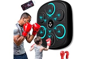 YOPYUENN Musik Boxing Machine, Bluetooth Intelligente Boxmaschine Zur Wandmontage, Boxen Training Geräte mit Boxhandschuhen für Kinder, Erwachsene, Heimtraining, Fitnessstudio