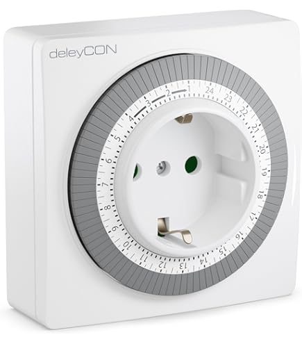 Timer Analogico Con Presa MAURE - Programmatore Meccanico 220V, Fino A 3500W, Per Elettrodomestici - Foto 8