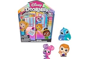 DOORABLES Disney, Coffret Multi Peek avec 5, 6 ou 7 Figurines Surprises, Série Technicolor, 60 Nouveaux Personnages à Collectionner, Modèles aléatoires, Jouets pour Enfants à partir de 5 Ans, DRB20