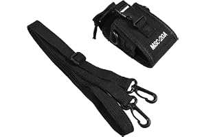 Radiohållare, Walkie Talkie Pouch, Radio Pouch, MSC 20A Nylon Pouch Fodral Väska, Brandman Bundle Set Inkluderar Anti Sway Strap för Radio Strap