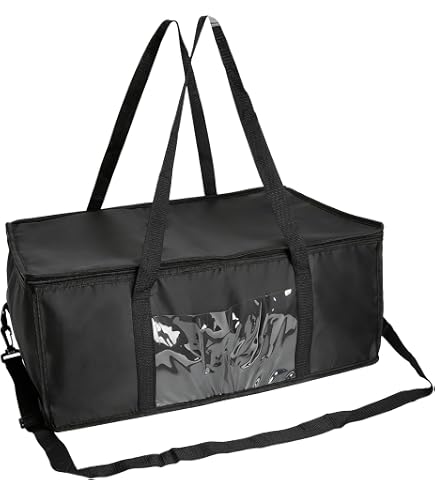 Borsa Termica Da 40 Litri – 43×30×31 Cm, Impermeabile, Con Doppia Cerniera, Per Consegna Cibo, Pizza E Picnic