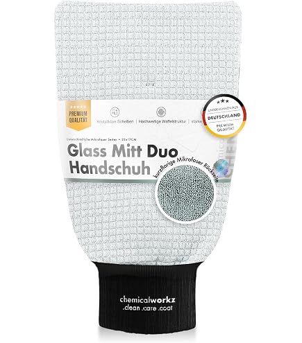 proWIN MIKRO Standard Glove 20 cm x 15 cm, White/Grey, 1 Piece (1 Pack) Home & Kitchen