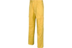 TEAMWORK Workteam Pantalón de Trabajo, elástico en cintura, multibolsillos: dos bolsos laterales en perneras.