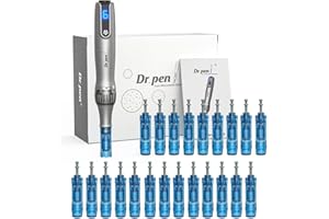 ‎LAZZYBEAUTY Dr. pen M8S Professioneller Microneedling Pen – Kabellos mit 6 Geschwindigkeitsstufen, 0,25–2,5 mm verstellbar, inkl. 22 Ersatzpatronen