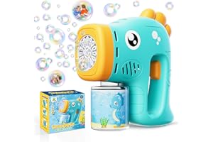 P PANACARE PANACARE Pistolet à Bulles Hippocampe Automatique pour Enfants, Peut Produire Plus de 10000 Bulles par Minute Bubble Machine for Kids pour Les Mariages/Anniversaires/fêtes en Plein air (Blue)