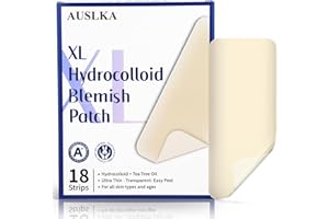 ‎AUSLKA AUSLKA Pickel Pickel Patch XL- 18 Strips - Große Pickel Pflaster- Pickel Patch Hydrocolloid, Pimple Pickel pflaster
