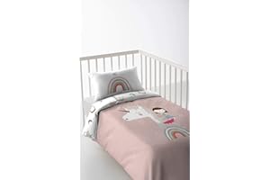 Haciendo el Indio S2802447 Funda Nórdica Unicorn, Tamaño Cuna de 60, 100 X 120 + 20 Cm