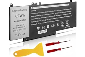 ASUNCELL 6MT4T Batteria del portatile per Dell Latitude E5470 E5570 Precision 3510 7V69Y TXF9M 79VRK 07V69Y 6MT4T 0HK6DV 079VRK 0TXF9M 451-BBUN 451-BBTW 0C1P4 7.6V 62Wh