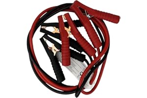 Sakura 200 Amp 2M Length Booster Cables Jump Leads Flat Battery Breakdown Rescue Cars Vehicles Up To 2.0 Litres 2000Cc Red Black Colour Coded Clamps Storage Bag