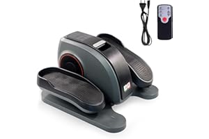 Mobiclinic® Fitness, Pedaleador eléctrico, Veleta, 10 velocidades, 3 programas, Pedales estáticos, Pantalla LCD, 60w, Resistencia Ajustable, Mando, Antideslizantes, Motor silencioso