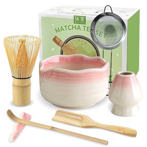 JBER Matcha-Set, 7-teilig mit Bambusbesen